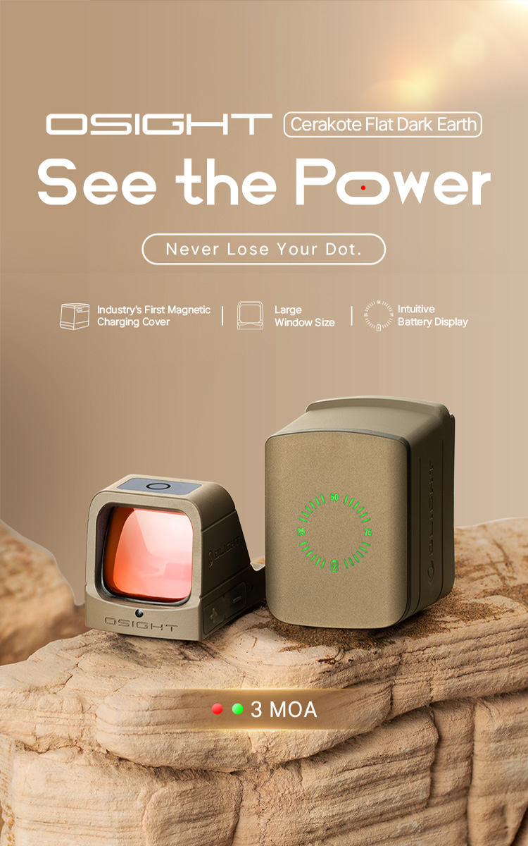 Osight 3 MOA with Magnetic Charging Cover - Olight UK