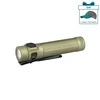 Olight Olive Green Baton 4 Pro Premium Edition Flashlight with Pocket Clip for Everyday Carry