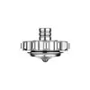 Olight Silver Spinning Top Accessory for Open 3 and I3T 2 EDC Gear featuring a Textured Gear Design for Stress Relief