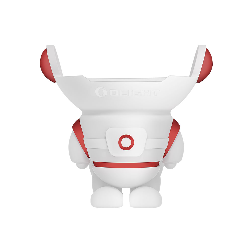 Obuddy (Red): Astronaut-style Obulb Holder and Charger front view