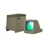 Olight OSIGHT red dot sight and its charging case in desert tan color