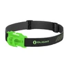 Olight headlamp band, black elastic strap, bright green holder, outdoor gear, running, camping, hiking accessory