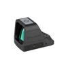 Olight red dot sight, durable black aluminum, wide lens, precise aiming, tactical accessory