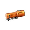 Olight Baton 3 Pro Max orange flashlight, portable EDC light with a dual-direction pocket clip, 2500 lumens, USB magnetic charging