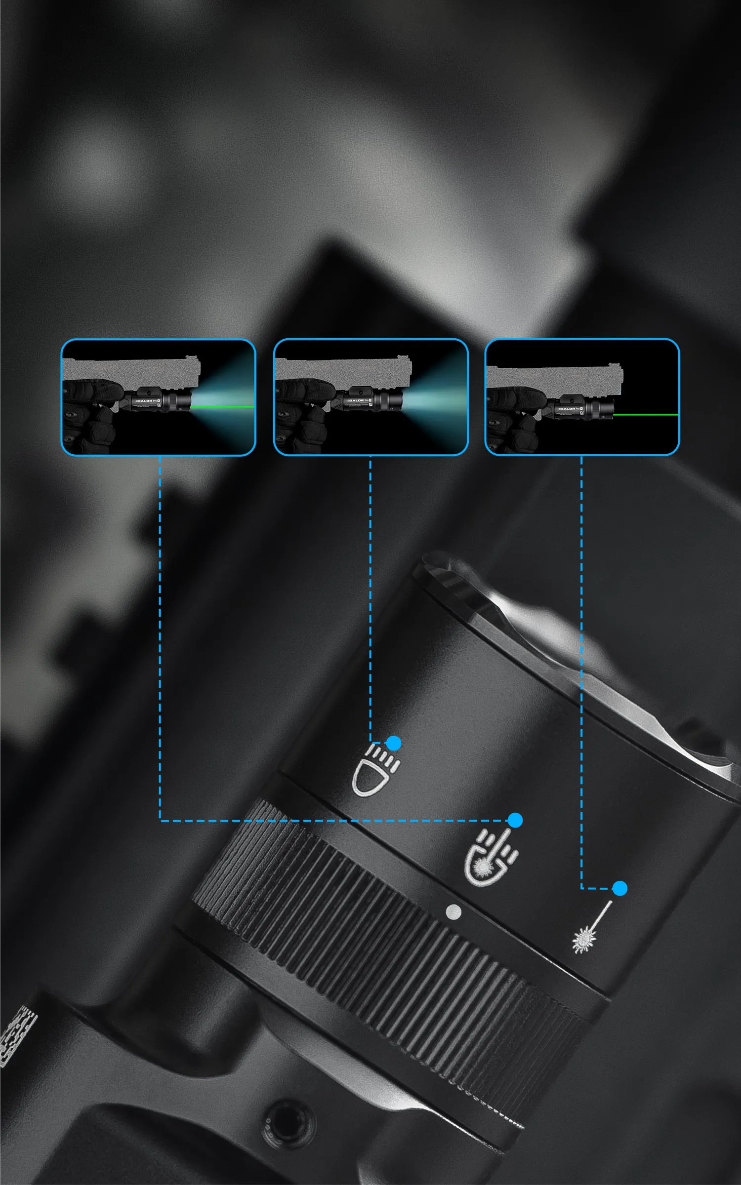 Olight Baldr Pro R Tactical Light with Green Laser - Olight UK
