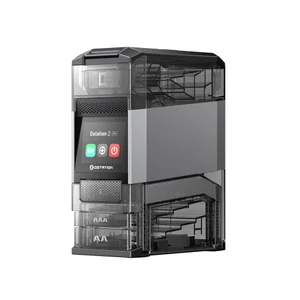 Ostation 2 Pro Battery Organizer and Charger with display, showing AA and AAA battery storage slots.