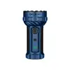 Olight blue powerful flashlight with LED display and green pocket-sized torch gift promo banner