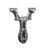 HX OUTDOORS metal slingshot frame with textured ergonomic grip and screw locks isolated on white background