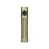 Olight OD Green Baton Ultra flashlight with a pocket clip and textured body for everyday carry.