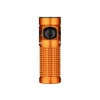 Olight Orange Baton 4 Premium Edition flashlight with textured body for daily carry and outdoor use.