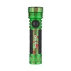 Olight green Seeker 4 Pro flashlight with red splatter design and tactical grip for outdoor exploration and Halloween