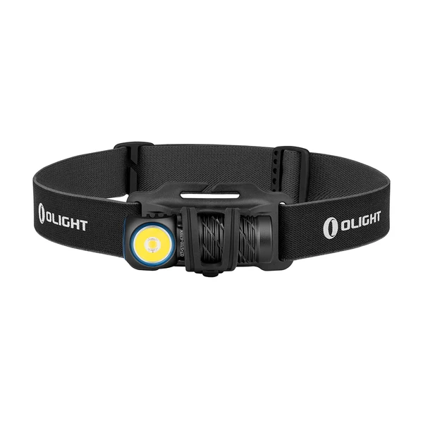 Perun 2 Mini Headtorch Black front view