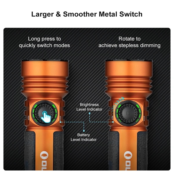 Seeker 4 Pro LED Torch 4600 Lumens USB -C Rechargeable - Olight UK