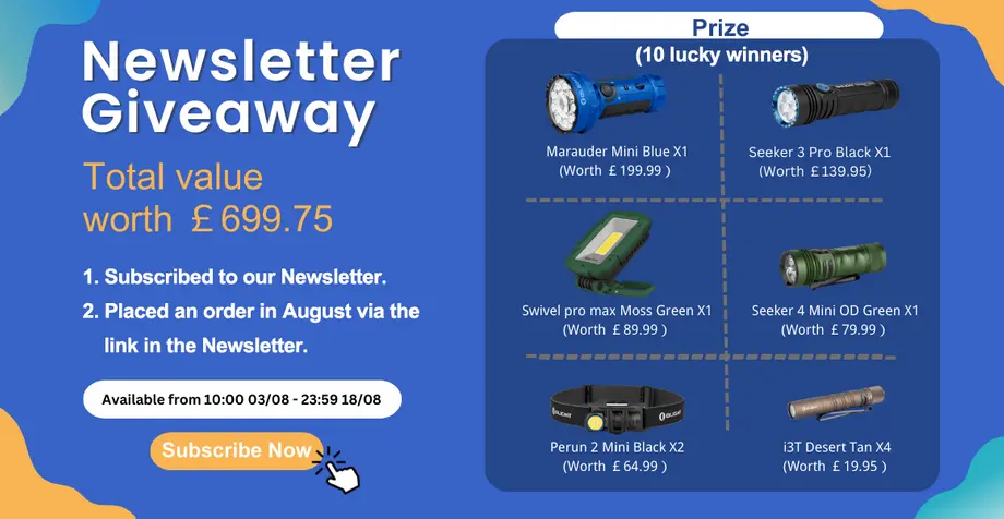 Newsletter Giveaway in August (Exclusively for Subscribers)