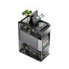 Smart battery organizer and charger station for AA and AAA batteries, white background.
