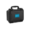 Black Olight carrying case with blue logo, featuring a durable handle and secure latches.
