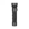 Black Seeker 4 Pro tactical flashlight with textured grip on white background