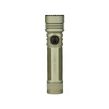 Olight Od Green Seeker Ultra Flashlight Front View with Rotary Switch Knob and Textured Grip for Outdoor Search and Rescue