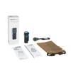 Olight Baton 4 Premium Edition flashlight with charging case, user manual, and pouch for everyday carry and emergencies.