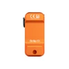 Olight Orange OCLIP PRO front view, featuring a textured grip and lanyard hole for everyday carry and securing gear.