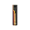 Arkfeld Pro flashlight, black with gold and red stripe, gold clip, white background. CCT 5700-6700K.