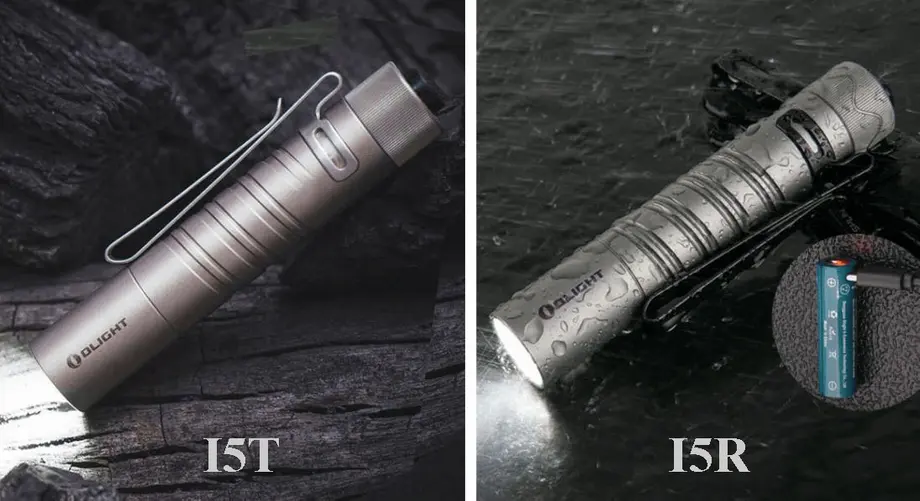 I5T vs I5R Portable EDC Torch