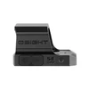 Olight Osight red dot sight side view showing brightness buttons and SE DPP footprint markings on white background