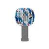 Olight flashlight diffuser, blue and white artistic abstract pattern, for camping or outdoor lighting, portable light accessory