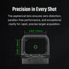 Olight Osight SE Red Dot Sight Front View with green reticle for rapid target acquisition.