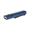 Olight Blue Arkfeld Ultra Flashlight Side View with Dual Light Sources and Flat Design for EDC and Daily Use