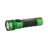 Olight Green Seeker 4 Pro Flashlight Side View with Blood Splatter Design and Textured Grip for Halloween