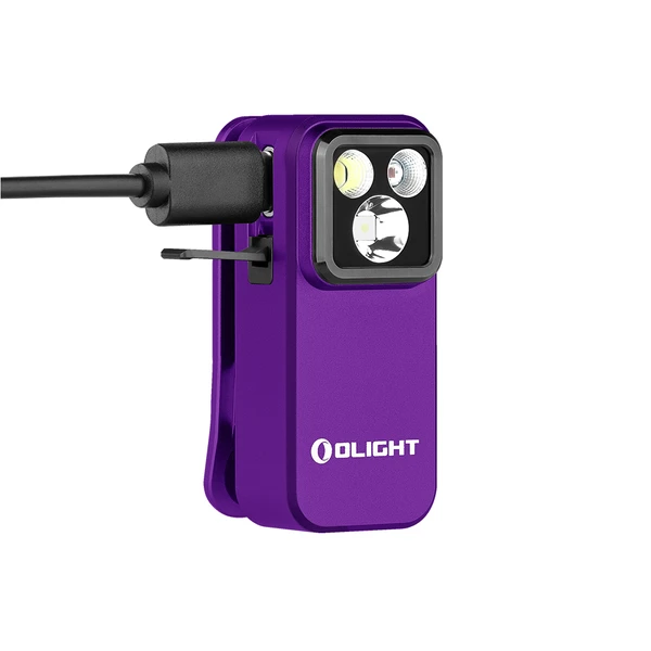 Olight Oclip Pro Clip-On Flashlight With Floodlight, Spotlight & Red Light, IPX6
