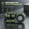 Green GoBiggeR precision CNC machined aluminum and stainless steel EDC fidget spinner toy