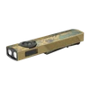 Olight Antique Bronze Splash ArkPro Flat EDC Flashlight Isometric View with UV Light Laser and Pocket Clip for Outdoor Gear