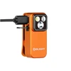 Olight Orange OCLIP PRO charging, showcasing its multi-LEDs and integrated clip for versatile hands-free lighting.