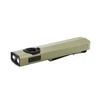 Olight OD Green ArkPro Ultra Flat EDC Flashlight Isometric View with Laser UV and Pocket Clip for Everyday Carry