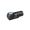 Olight Black Perun 3 Mini Headlamp and Flashlight with Blue Accents, Clip, and Textured Grip for Everyday Carry