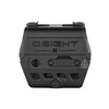 Olight Osight red dot sight rear view showing adjustment dial and mounting screws on white background