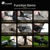 HX Outdoors multi tool function demo showing wood carving sawing rope cutting wire cutting filing scissors can opener screwdrivers