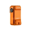 Olight Orange Oclip Pro side view with rotating head and lanyard hole, ideal for hands-free flashlight use.