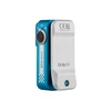 Olight Blue and Silver Oclip Pro Front View with Integrated Lights and Clip for Portable Hands-Free Illumination