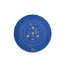 Blue Olight Obulb Pro magnetic base showing charging contacts and certification logos.