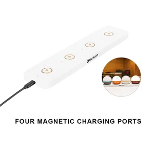 Olight four magnetic charging ports with lights, side view