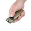 Olight Desert Tan Arkfeld Ultra Handheld Front View with Round Switch for Everyday Carry and Illumination