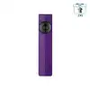 Olight Arkfeld Pro purple flat EDC flashlight with UV light and green laser on white background