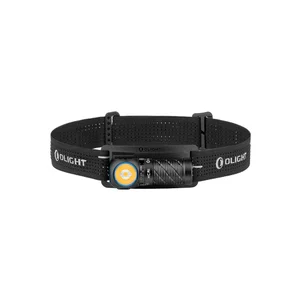Olight Black Perun 3 Mini and Baton 4 Premium Headlamp Front View for Hands-free Illumination