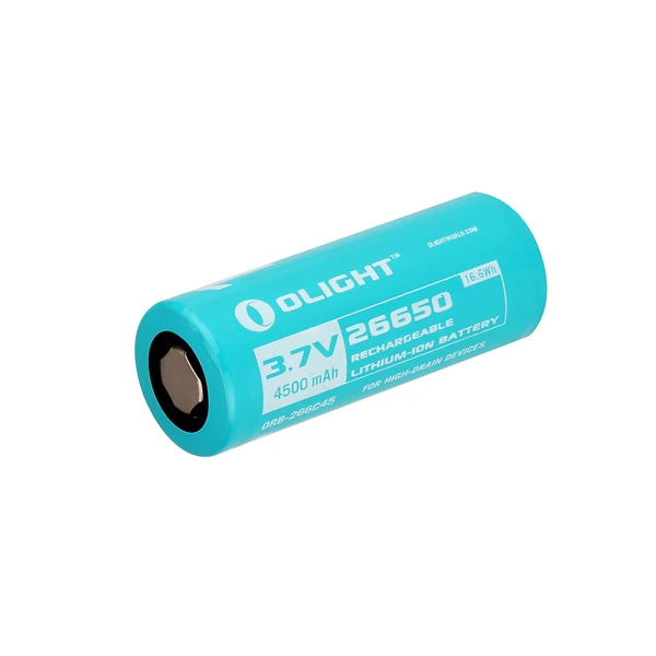 Olight 26650 3.7V 4500mAh rechargeable lithium-ion battery for high-drain devices