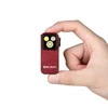 Olight Red Patterned OCLIP PRO clip light, held in hand, featuring three LEDs for versatile daily illumination.