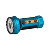 Blue Olight Seeker 4 Pro LED flashlight, tactical torch with bright lumen output