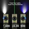 Olight Arkfeld Ultra Multi-Functional Flashlight in Khaki with White, Green Beam, and UV Light for Everyday Carry